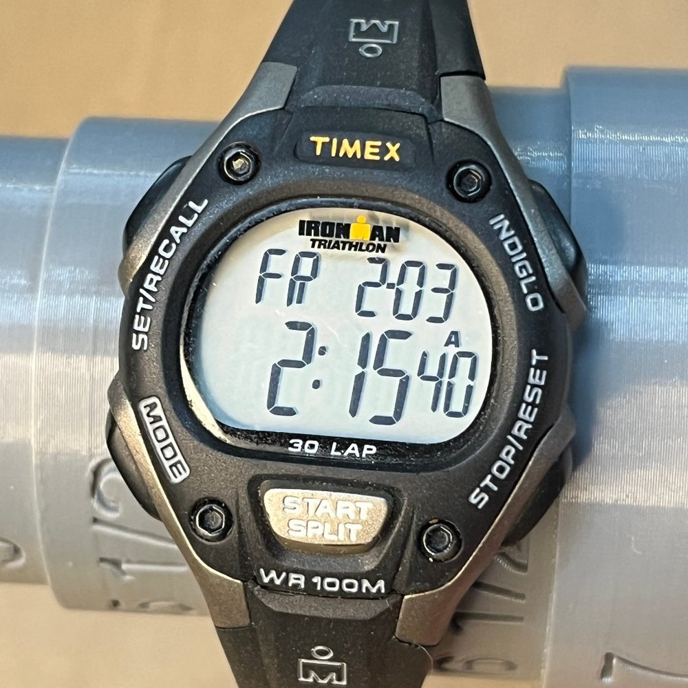 Timex Ironman Triathlon Digital 30 Lap Indiglo Silicone Band Watch